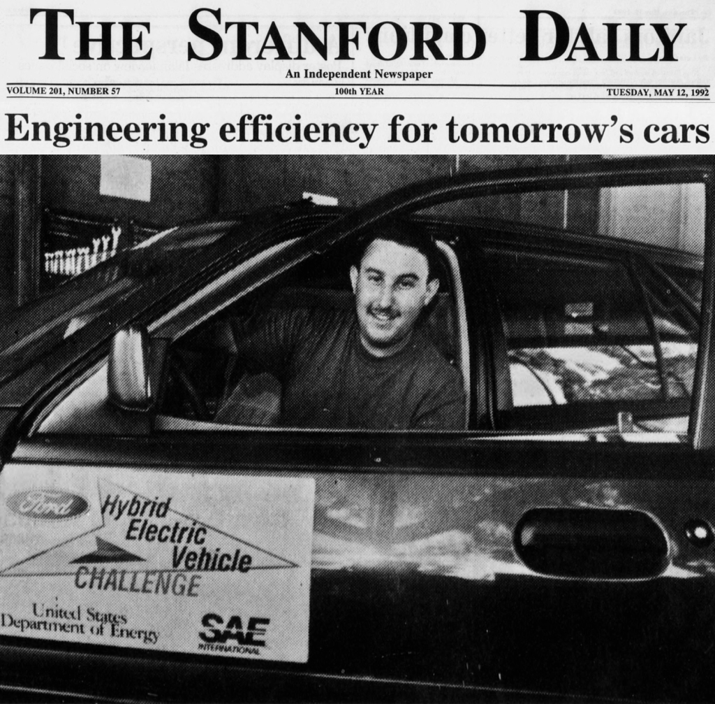 Yitzhak "Joel" Miller, Program Manager, Stanford Hybrid Automobile Research Project