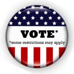 YJ Miller, "Vote* (some restrictions may apply)"